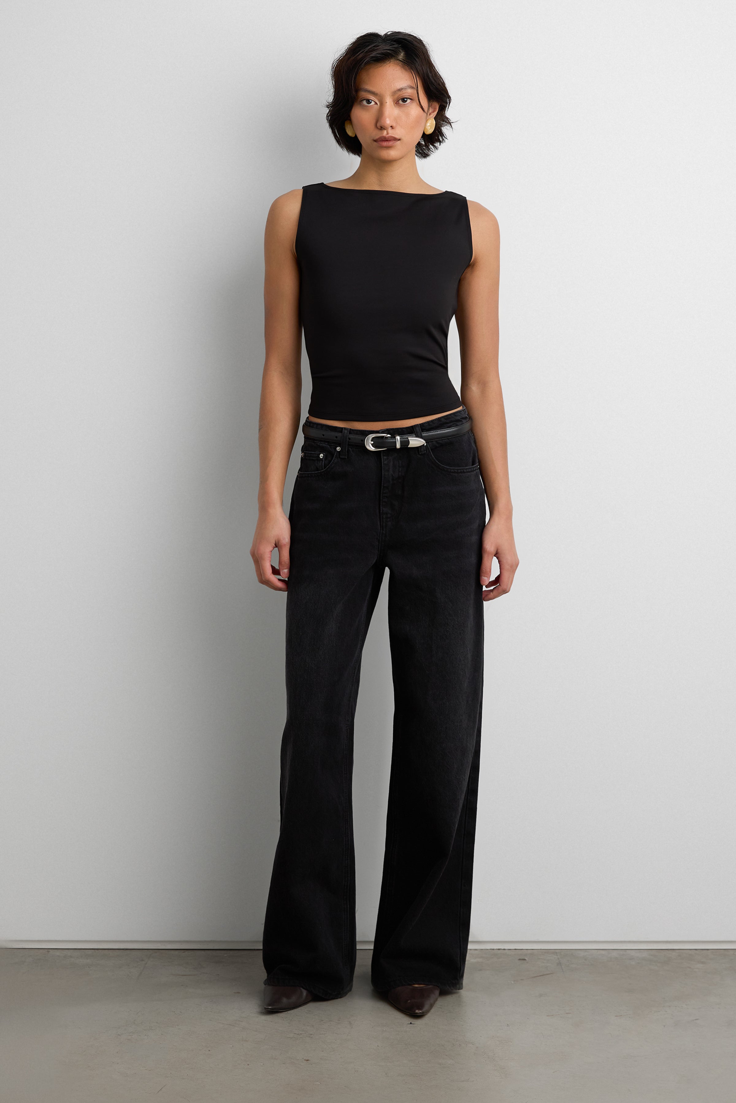 High Neck Sleeveless Top | OAK + FORT