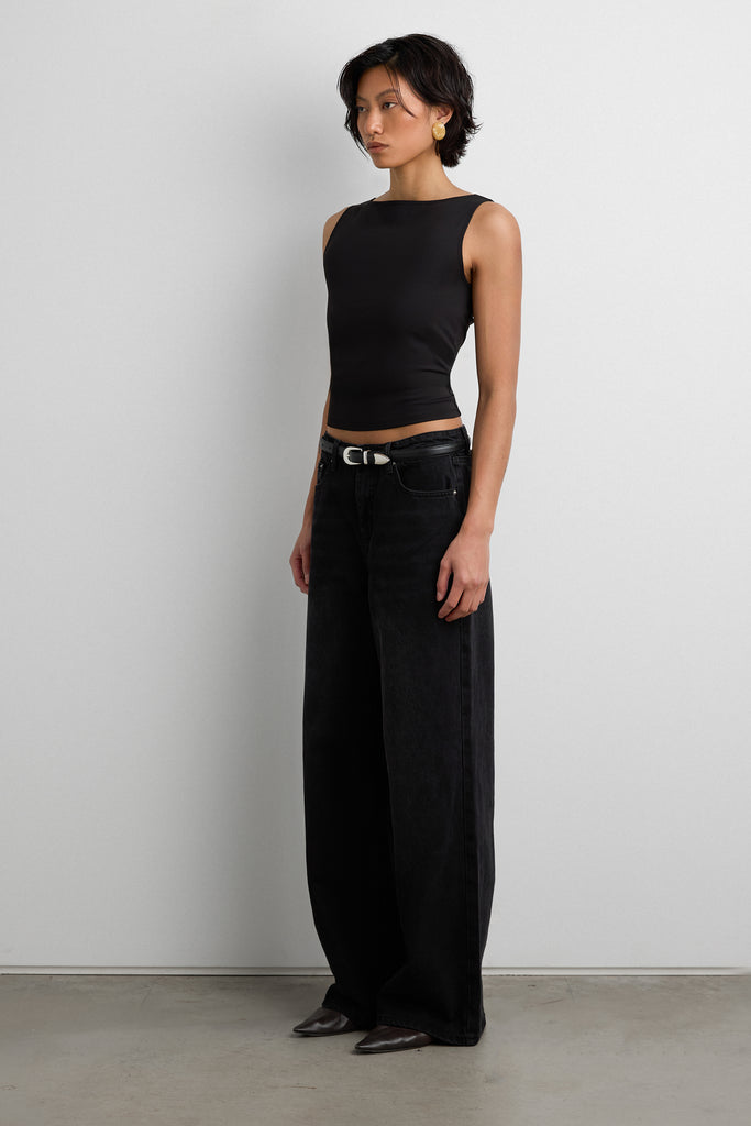 High Neck Sleeveless Top | OAK + FORT