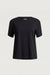 100% cotton relaxed fit t-shirt in black — main image