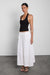 Halter neck tank top in black — main image