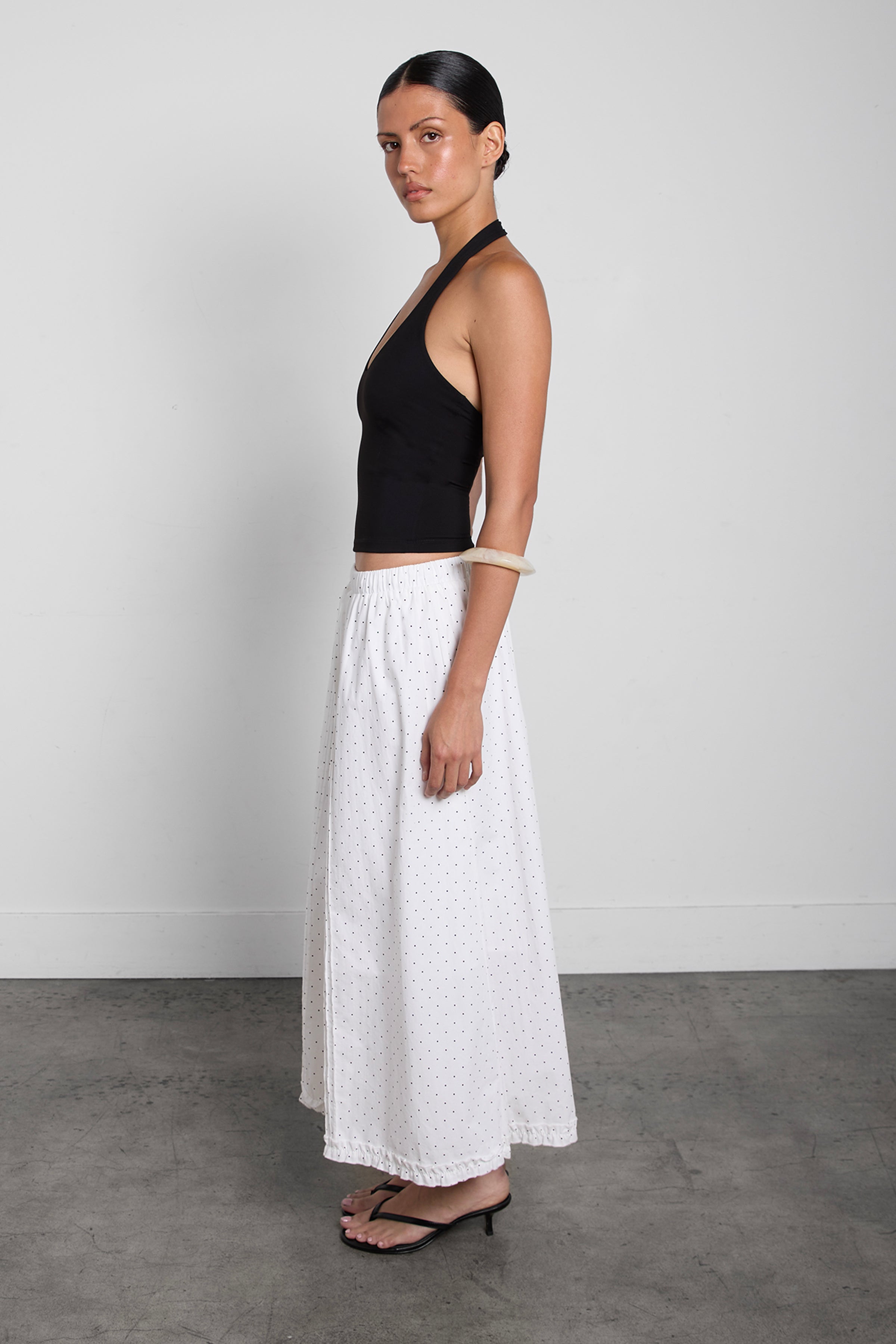 One Shoulder Knit Tank with Cutout | OAK + FORT