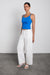 Ribbed tank top in princess blue — main image