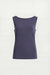 Open back draped tank top in odyssey grey — main image