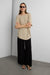 Relaxed lightweight knit top in khaki — main image
