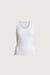 Scoop neck tank top in ivory — main image