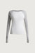 Contrast raglan long sleeve t-shirt in ivory — main image