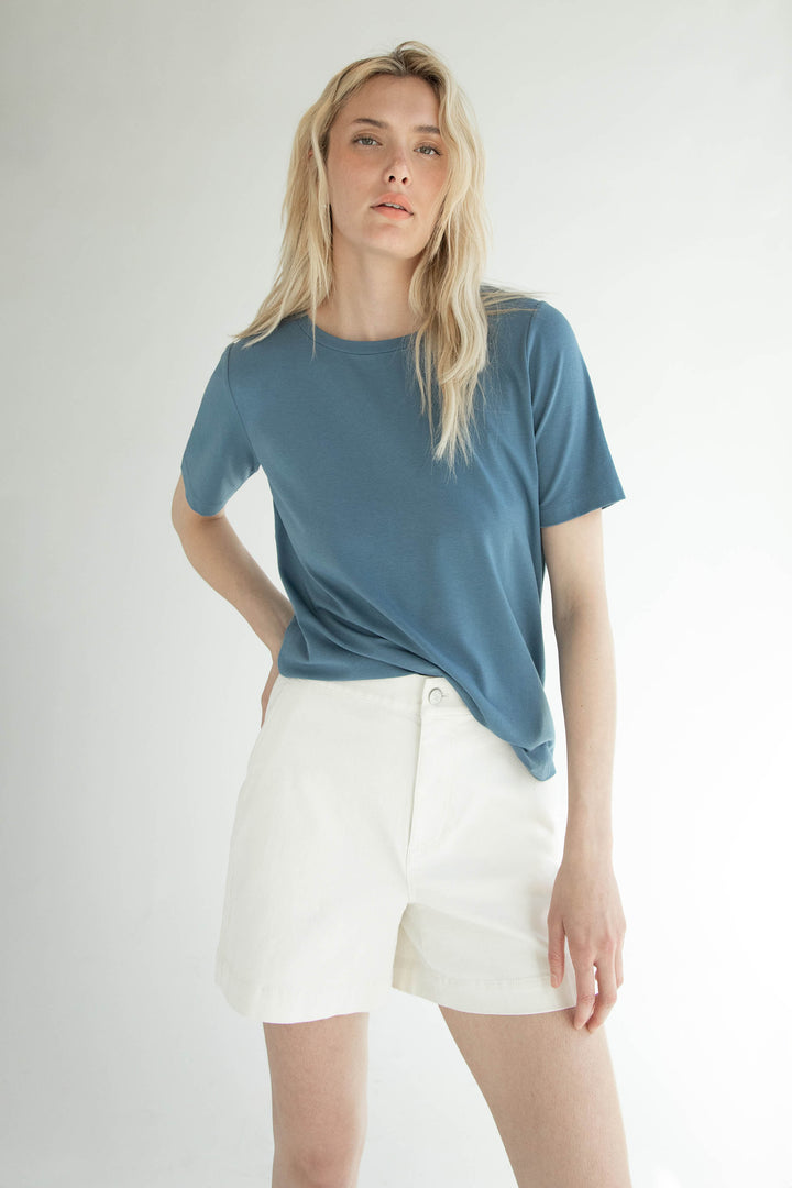 COTTON MODAL CREWNECK T-SHIRT