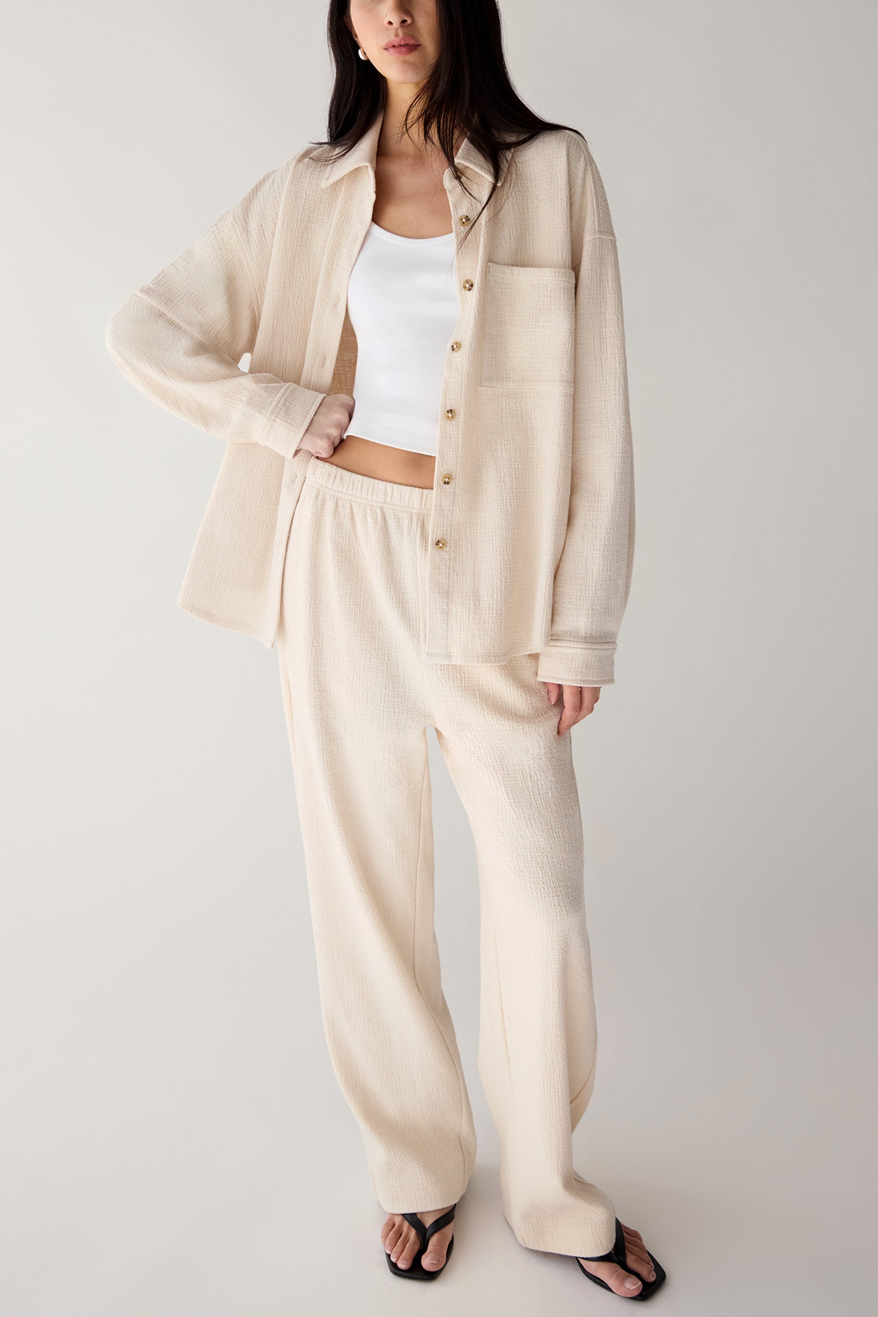 Oversized Knit Shirt OAK FORT