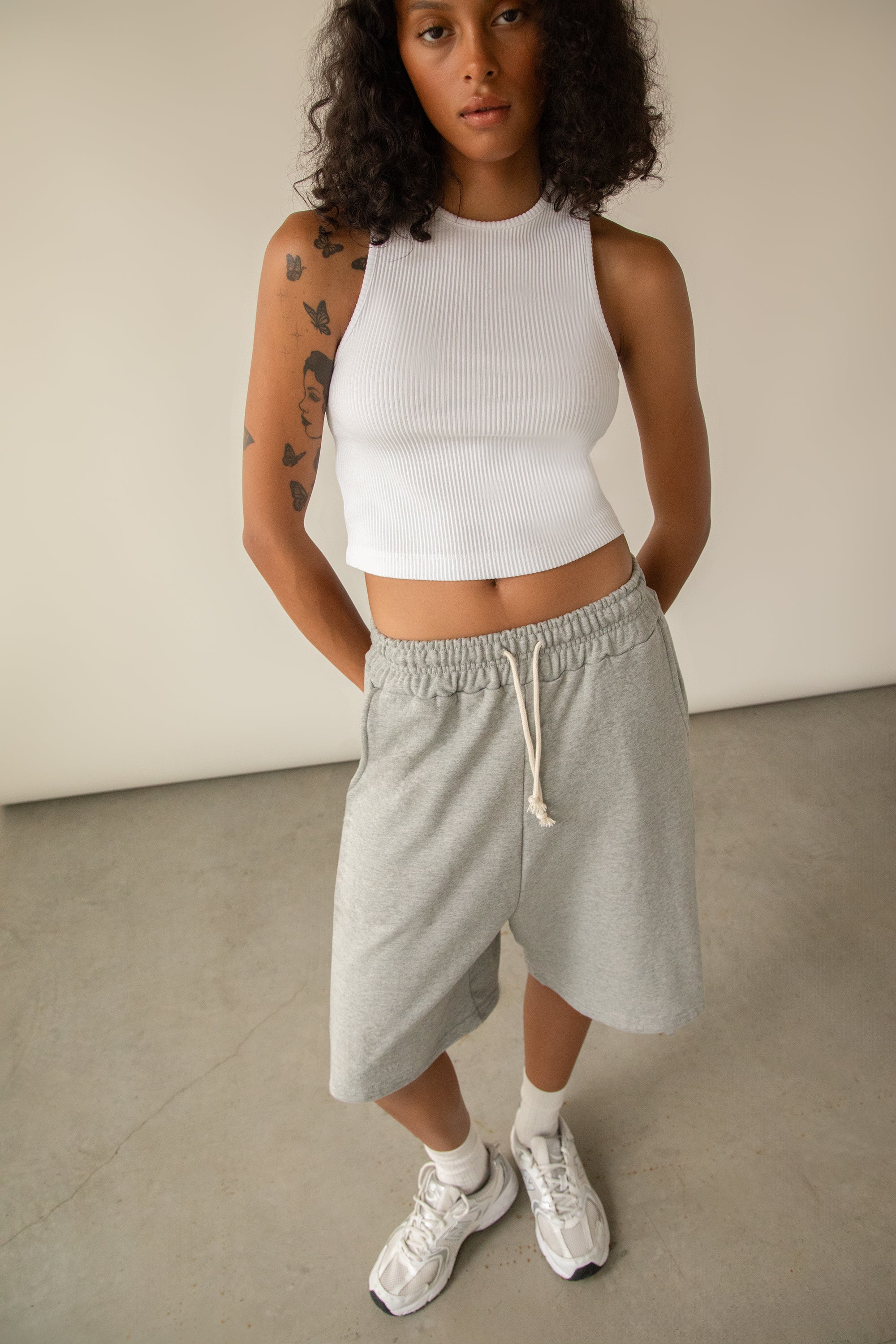 Racerback Cropped Tank | OAK + FORT